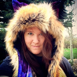 Custom Galaxy Scoodie | Hood | Animal Hat