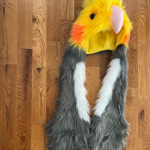 Cockatiel Scoodie Parrot Hood Parrot Costume zdjęcie 5