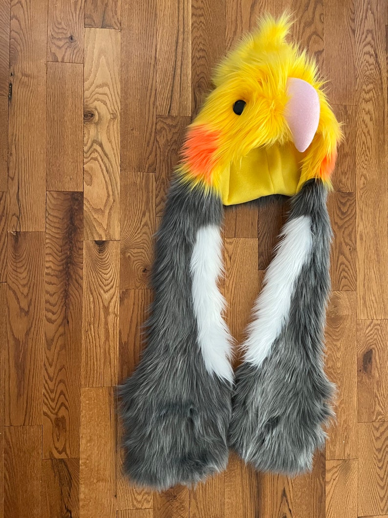 Cockatiel Scoodie Parrot Hood Parrot Costume zdjęcie 5