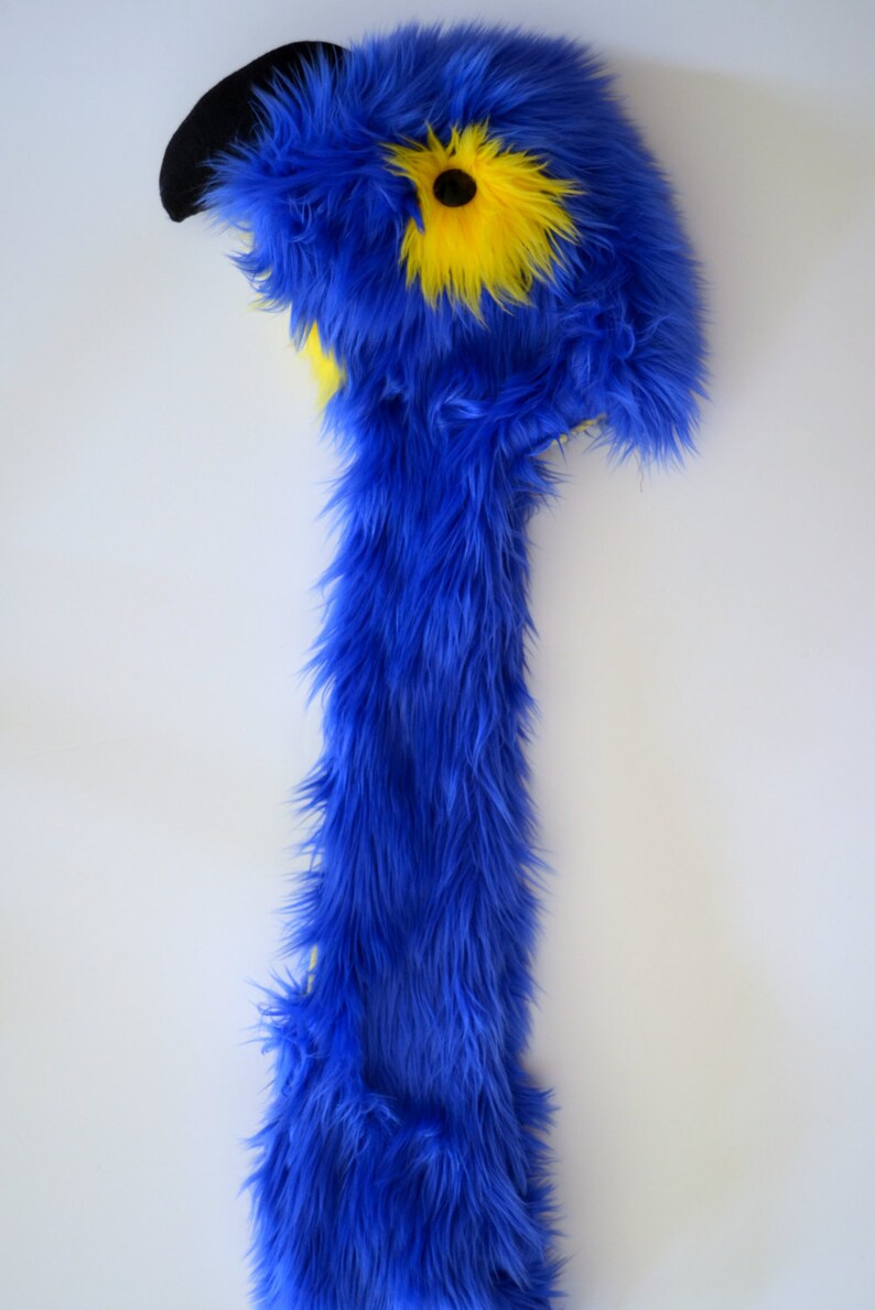 Hyacinth Macaw Scoodie Parrot Hood Parrot Costume image 3
