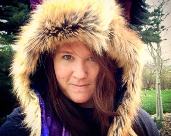 Red Fox Scoodie | Hood | Fox Hat