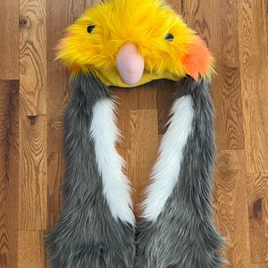 Cockatiel Scoodie Parrot Hood Parrot Costume zdjęcie 4