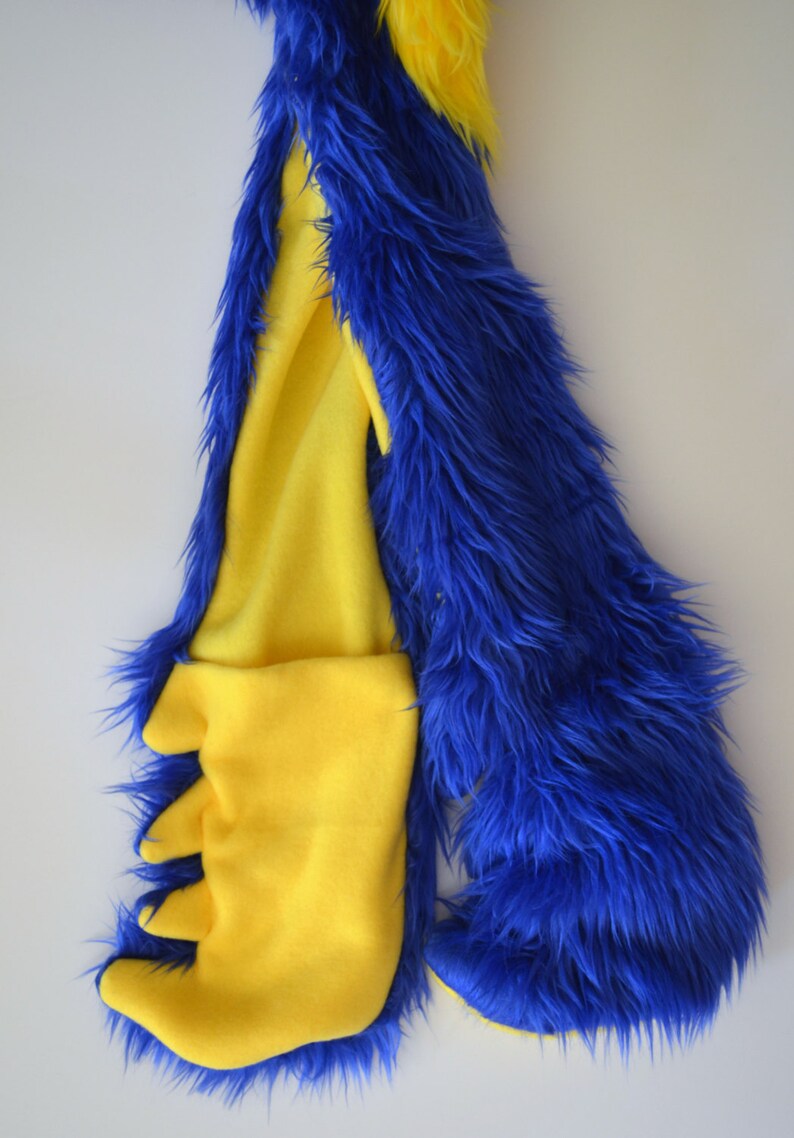 Hyacinth Macaw Scoodie Parrot Hood Parrot Costume image 4