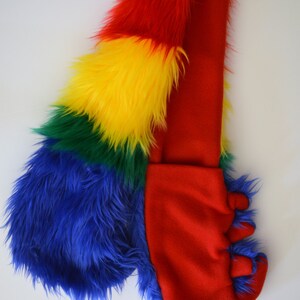 Scarlet Macaw Scoodie Parrot Hood Parrot Costume image 5