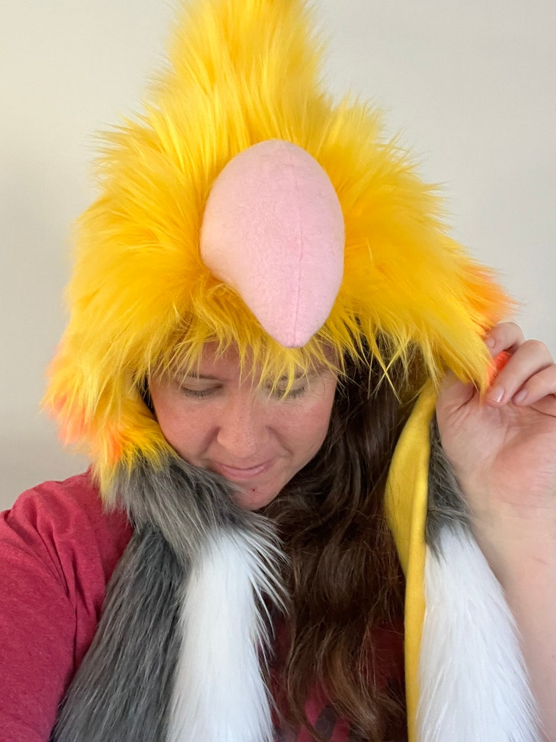 Cockatiel Scoodie Parrot Hood Parrot Costume zdjęcie 2