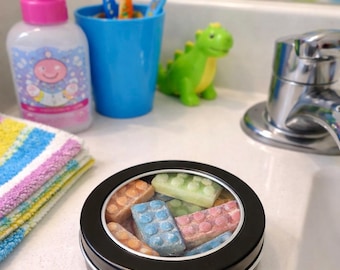 Lotion Building Bricks, Dots. Not Lego's.  Melts Quickly to Moisture Your Skin