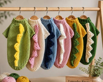 Unique Dinosaur Spike Dog Sweater