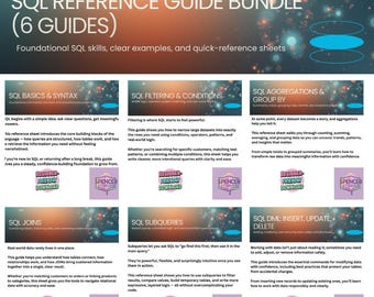 Guía completa de referencia de SQL: seis guías: conceptos básicos, filtrado, uniones, agregaciones, subconsultas y DML