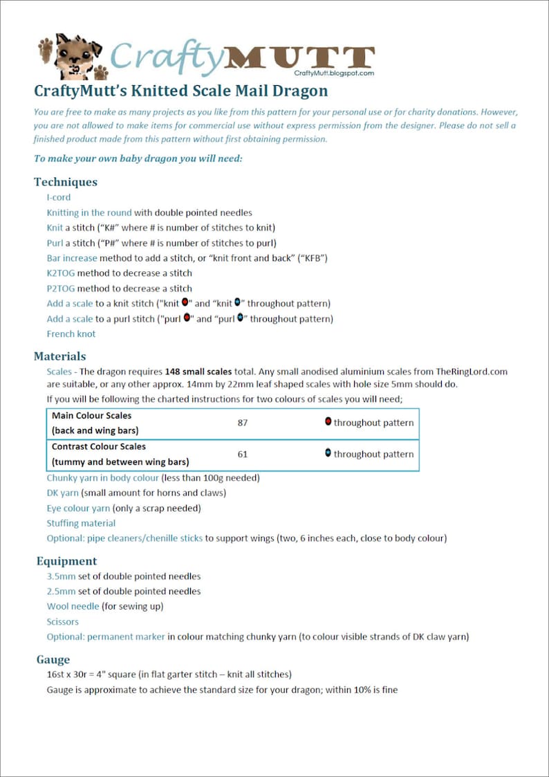 Knit Your Own Baby Scale Mail Dragon image 2