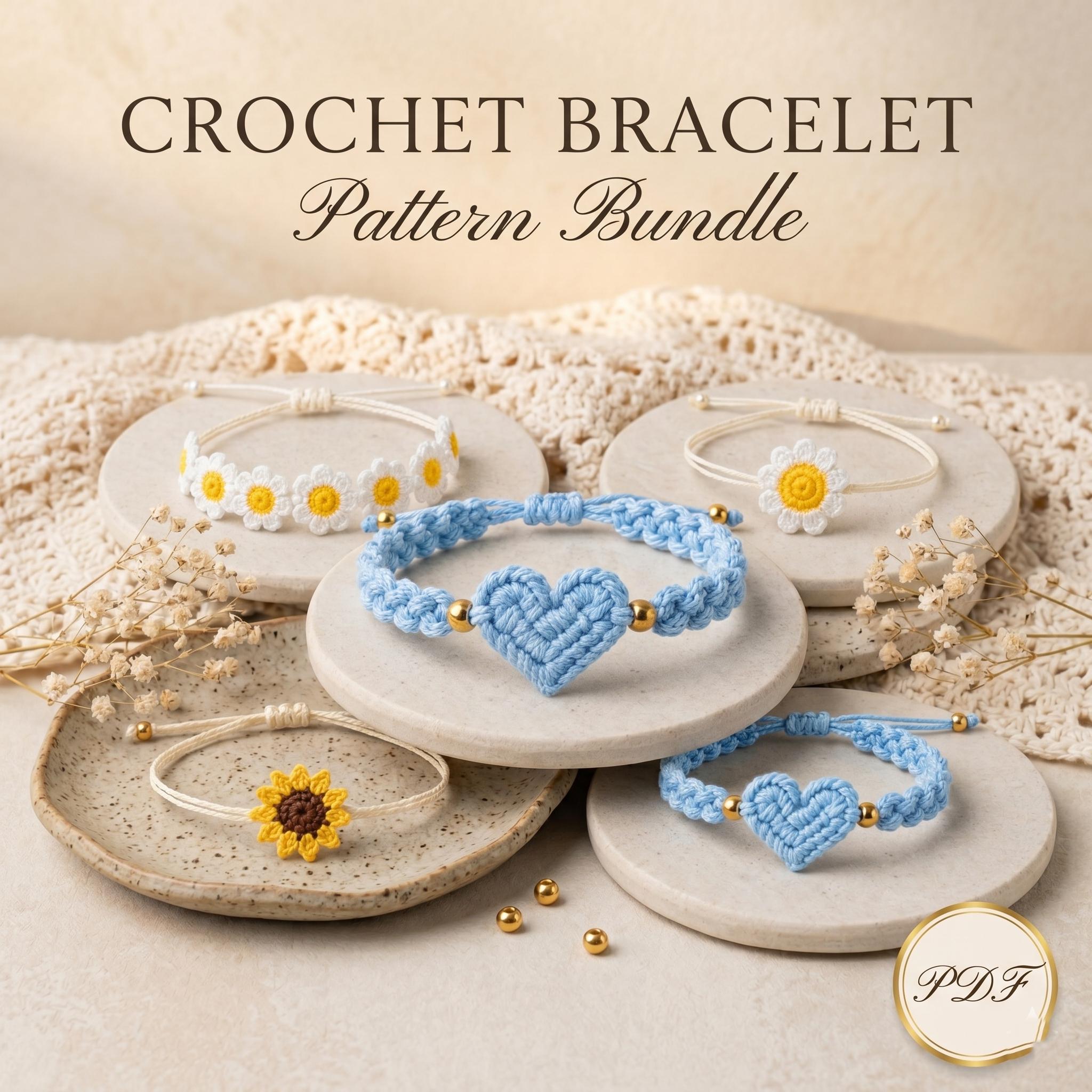 Crochet Bracelet Pattern Bundle