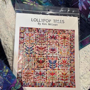 Lollypop Trees pattern by Kim McLean.  2006 pattern creates a 94 x 94 quilt.  Pattern only