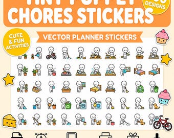 Printable Chore Stickers for Kids | Motivate Behavior & Responsibility | Reward Chart PDF