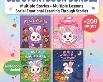 Social Emotional Learning Storybook Bundle for Kids | SEL Activities & Stories | Printable PDF