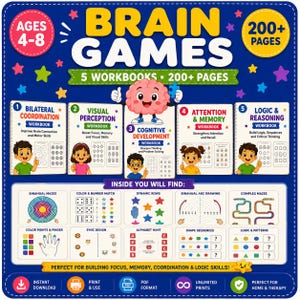 Denkspiele für Kinder Bundle | PDF mit logischen Rätseln und Kritischem Denken