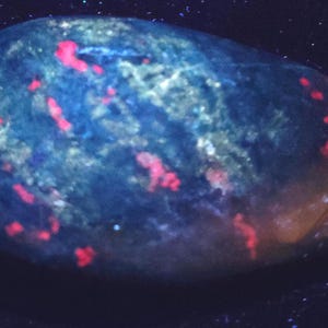Polished Ruby Corundum In Chrome Verdite Free Form From Zimbabwe