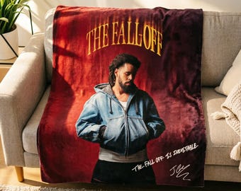 Coperta morbida J. Cole Forest Hills, ideale come regalo di compleanno per gli amanti della musica rap.
