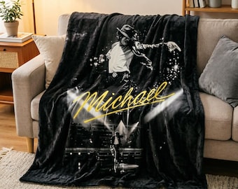 Michael Jackson Stage Blanket Soft Throw, Iconic Performance Throw Gift