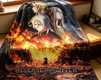 Release That Witch Anime-filt, mjuk filt, omtänksam present till mangafans