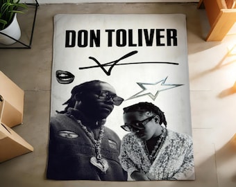 Don Toliver Liveframträdandefilt Mjukt Överkast, Rapper Fangåva
