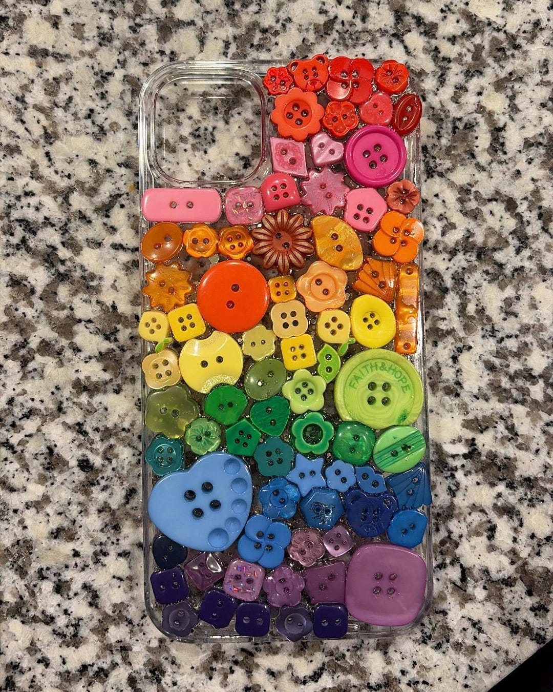 Custom Made Button iPhone Case - Etsy