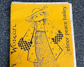 Vintage 80's Elinor Peace Bailey Doll "Modern Woman"  Sewing Pattern for Cloth Art -Doll- 36"