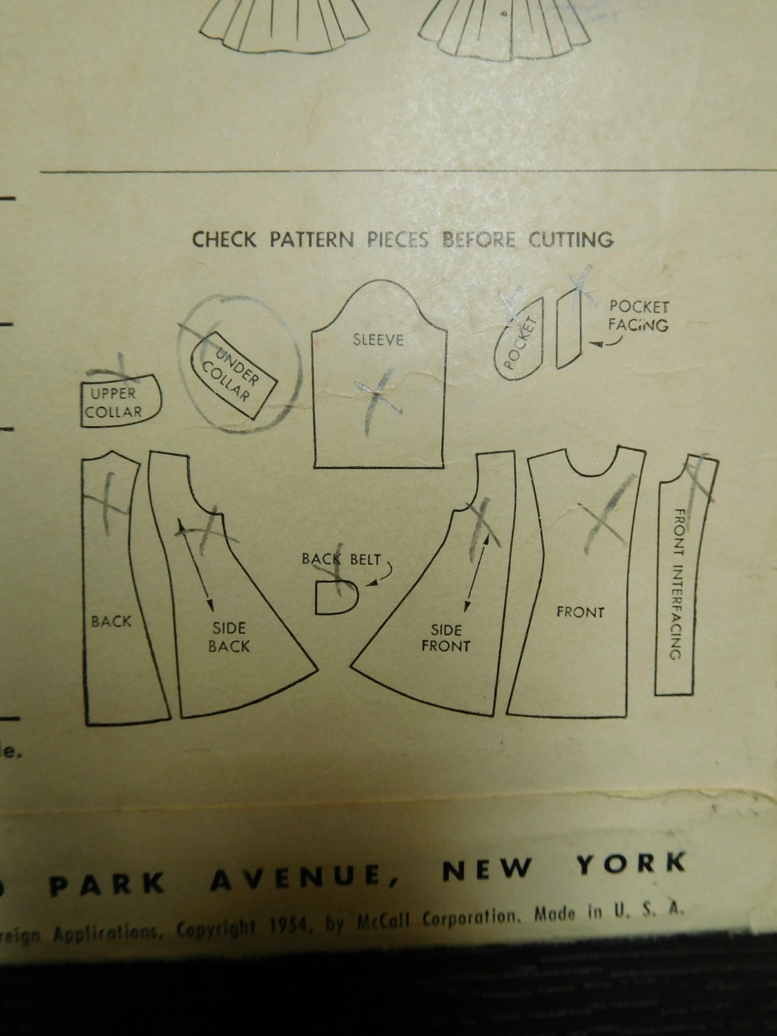 Pattern 9941 Vintage 50's Mccalls #9941 Sewing Pattern Girls Princess Coat Complete ...