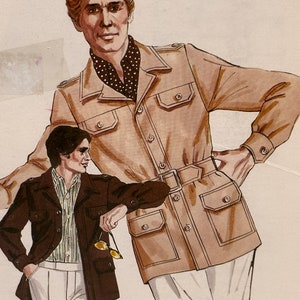 Puede incluir: Dos hombres con chaquetas. El hombre de la izquierda lleva una chaqueta marrón con una camisa verde claro y pantalones blancos. El hombre de la derecha lleva una chaqueta de color beige con una camisa de estampado blanco y negro y pantalones blancos. Ambos hombres llevan gafas de sol.