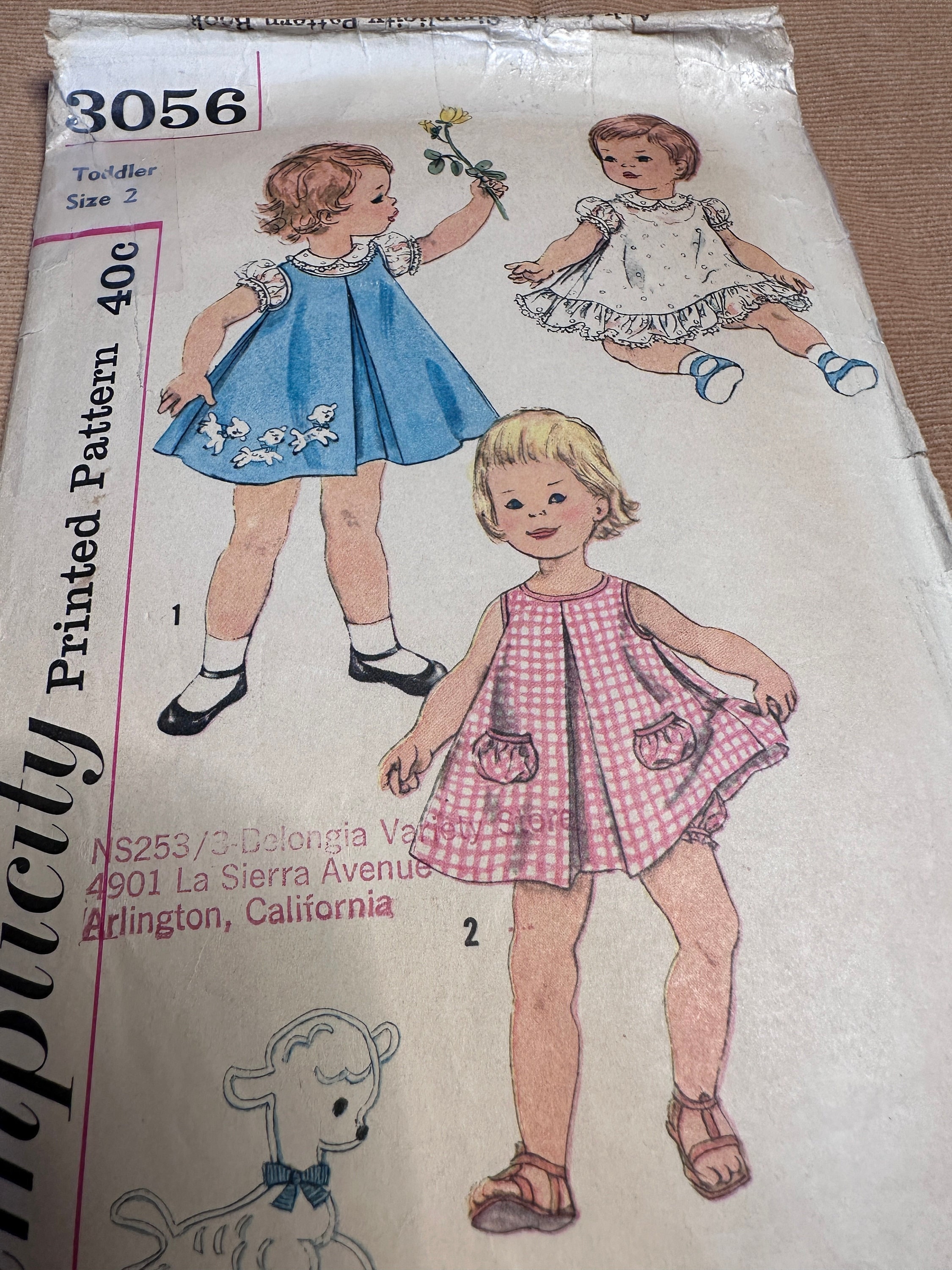 Sew Lovely C100 1970s Childs Panties Pattern Panty Briefs Toddlers