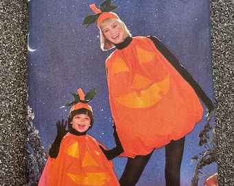 Butterick #6850 Pumpkin Costume  Adult & Child Matching Adult Size (8-20) Child Size (2-6X)
