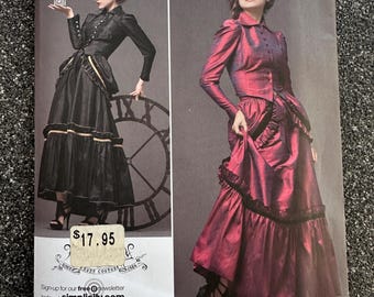 Simplicity #2207 Women's Steampunk Costume Skirt Jacket Sewing Pattern Sizes 14-20 (Bust 36-42")