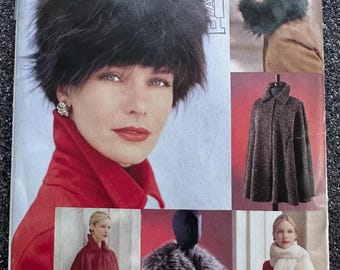 Vogue #V641 Sewing Pattern Hat, Caplet, Cape, Stole and Collar All Sizes