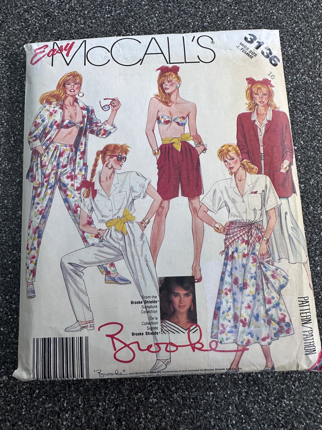 Vintage 80's Mccalls #3136 Sewing Pattern Women's Coordinate's Jacket ...