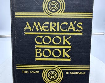 Livro de Receitas Americano Vintage de 1937 – Primeira Edição, Hone Institute