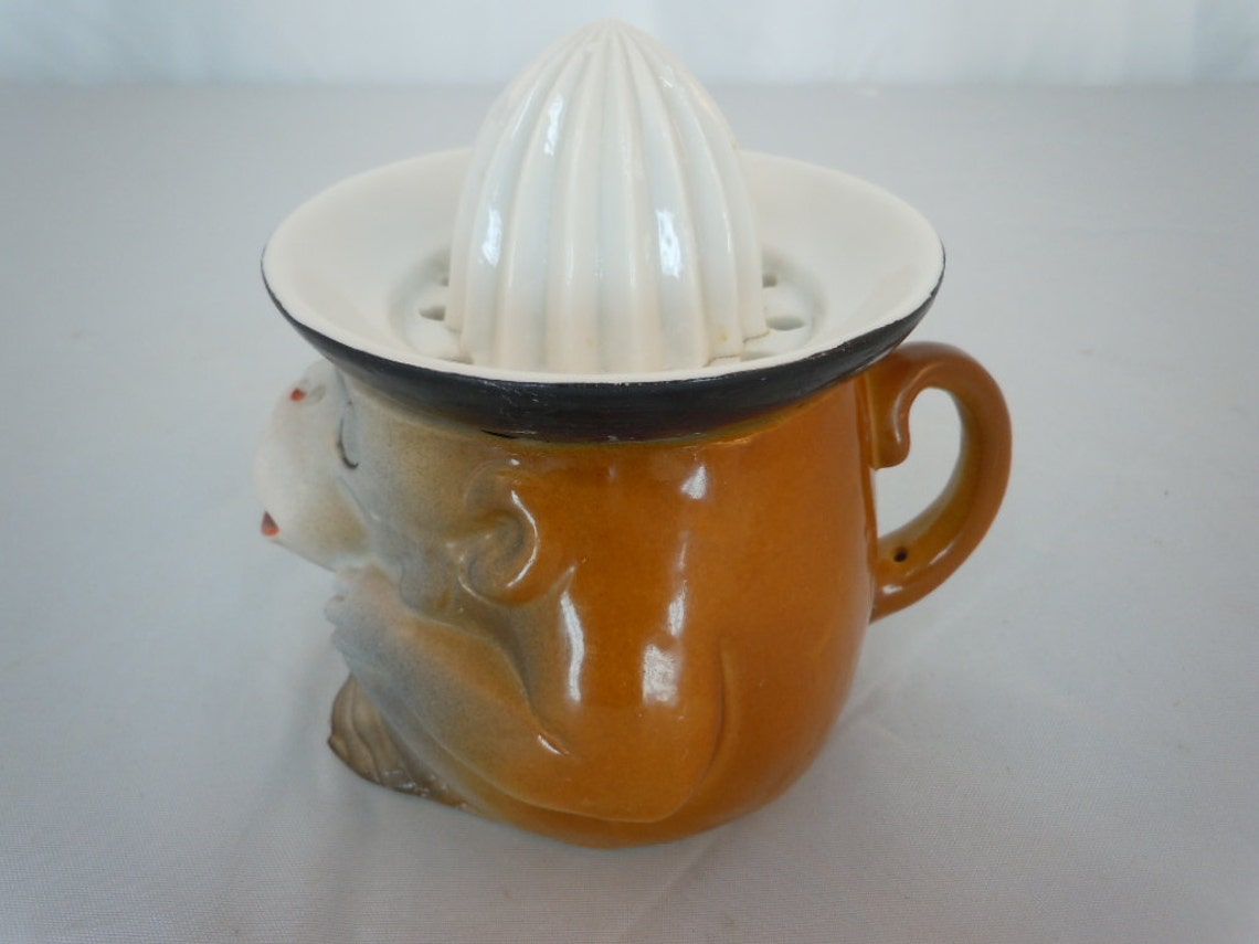 Vintage Ceramic Monkey Juicer Pitcher made in Germany Unique Etsy