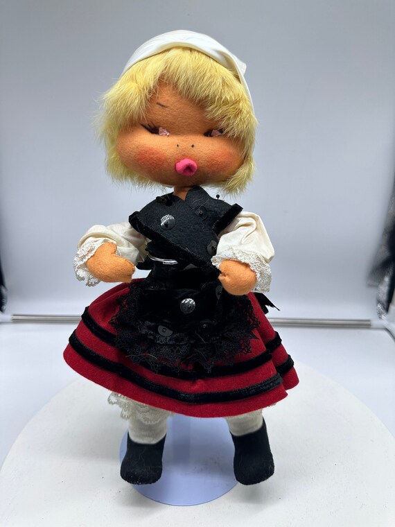 Fieltro MuÃ±ecas De Trapo Con Cara De Plastico Juguete MuÃ±ecos En