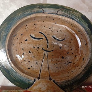 Picasso plate (1881–1973) Hand Painted Studio Pottery, Mid-Century Decorative Art