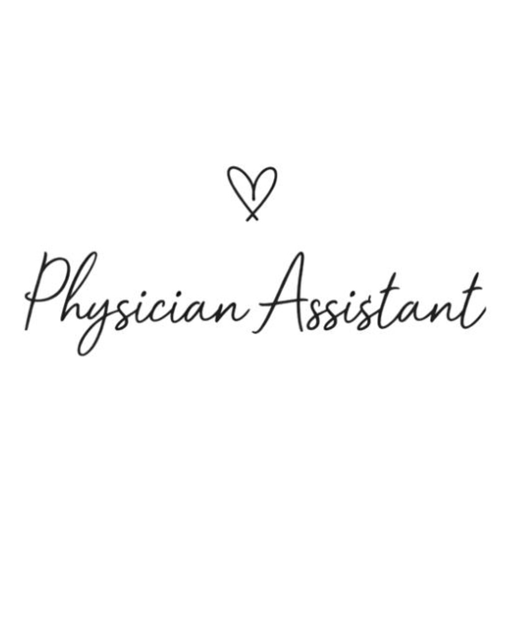 Physician Assistant Script Font PNG, Feminine Design (digital Download ...