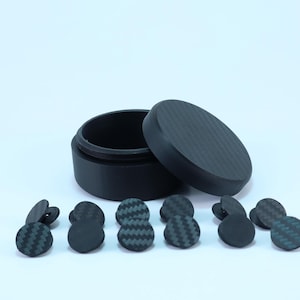 Bib Button 1.0 - 12 Pack with Case - Race Bib Holder