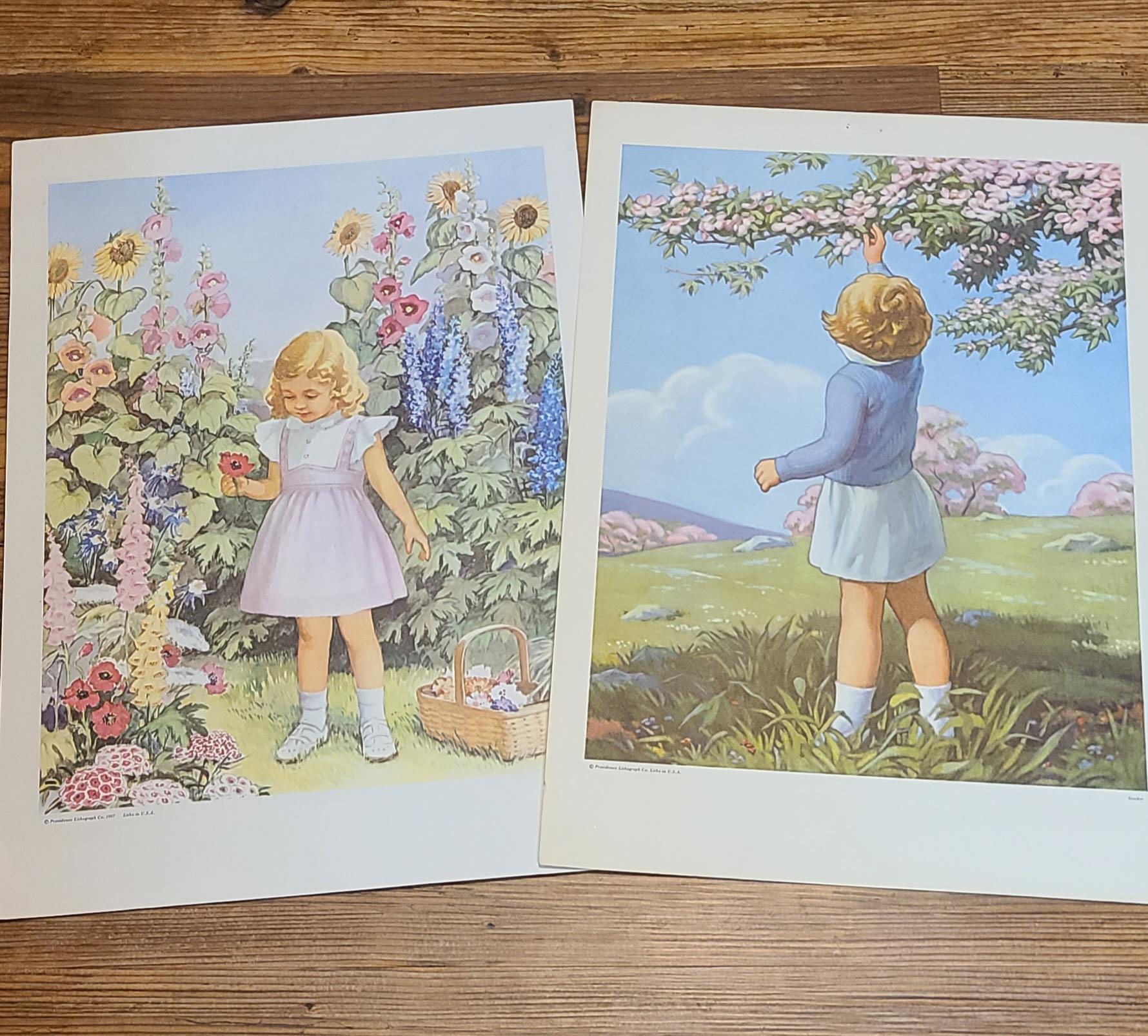 Lithograph of Child - Etsy