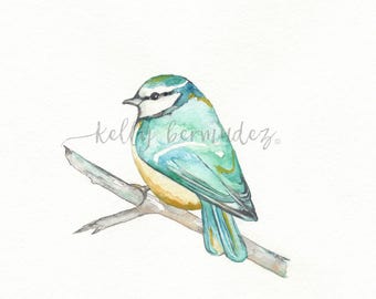 Bird Art, Watercolor, Printable Art, Printable Watercolor, Instant Download, Wall Art