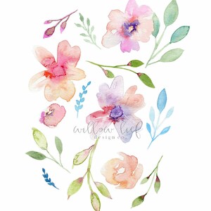 Floral Print, Flower Print, Wall Art , Wall Print, Easter, Watercolor Print, Flower Printable , instant download