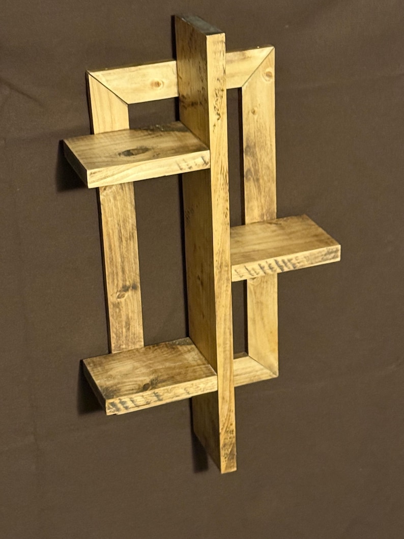 Farmhouse Wall Shelf | Handcrafted Wooden Display Shelf | Rustic Home ...