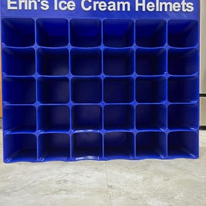 Ice Cream Baseball Helmet Display Stand for 30 Helmets