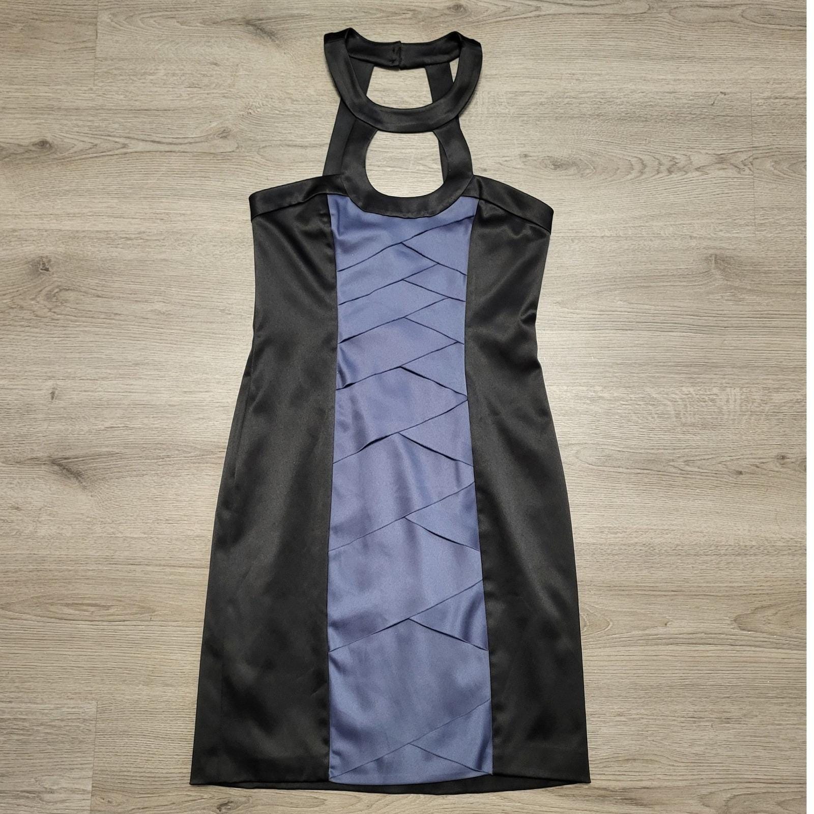 black halter cut out dress Evana Dress - Black, AU/UK 10
