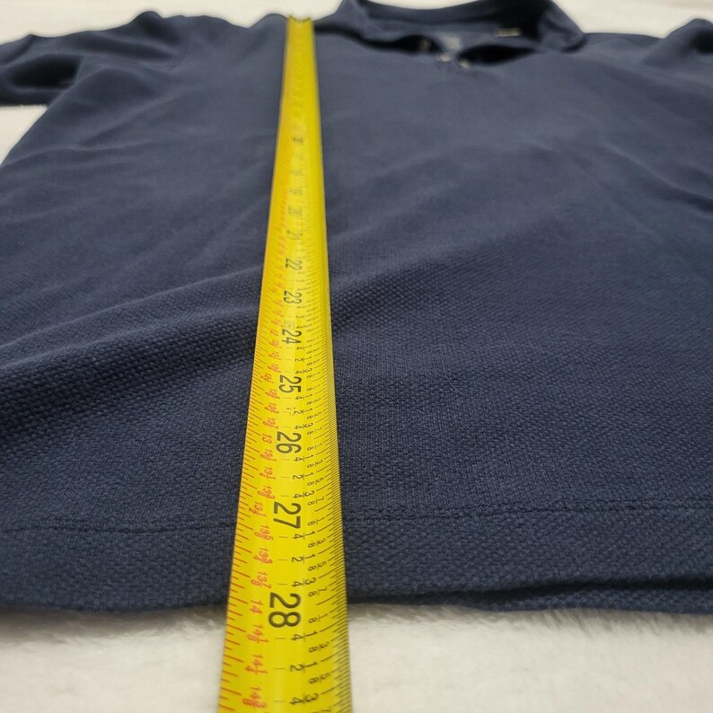 Tommy Bahama Vintage ThermalHenley Polo Mens Long Sleeve SILK Blend Navy Large image 7