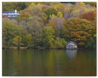 Impression sur toile du district des lacs de Windermere – Photographie de paysages d'automne