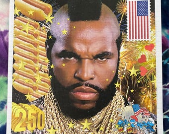 MR. T’s 4th of July Special! Vanity Fine Art Blotter Print, Limited Edition of 12, Signed Levy,  by Magic Art Club