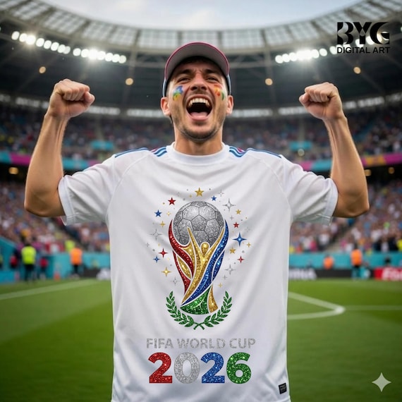 FIFA World Cup 2026 PNG Png, Glitter Soccer Trophy PNG Png, United 2026 Football Png, Sparkly World Cup Art Png, Soccer Tournament 2026