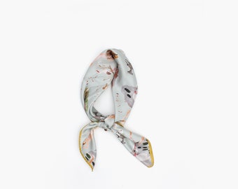 Mid Day Swan Dance Scarf - Silk Scarf