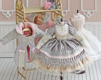 SOLD Anniedollz Smocky&Blush Blythe Dress Set
